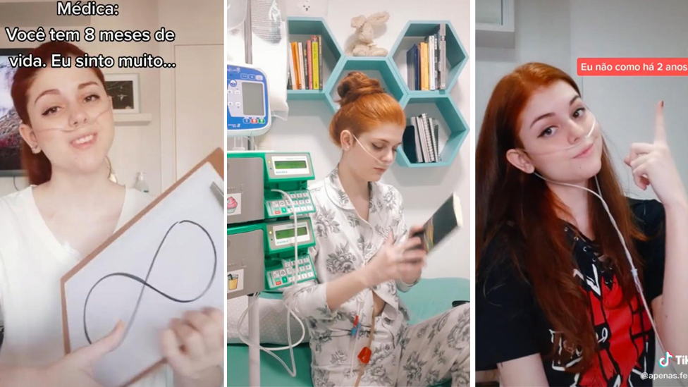 Zdravlje i retke bolesti: „Prestala sam da jedem pre dve godine, ali nisam revoltirana sopstvenim stanjem“ 2 A selection of screen shots from Fernanda's TikTok videos