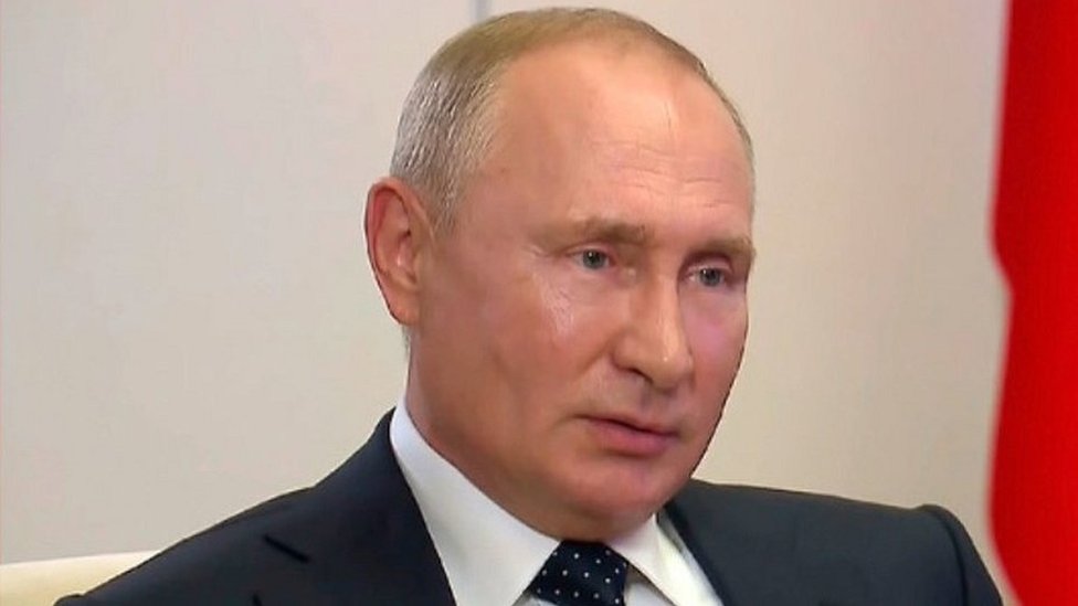 Predsednik putin na ruskoj TV Rossiya 1tv, 27 Aug 20