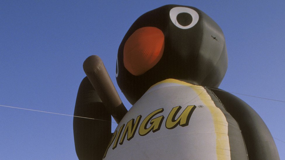 A giant, inflatable balloon Pingu