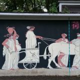 Antički mural o korona virusu u Beogradu 8