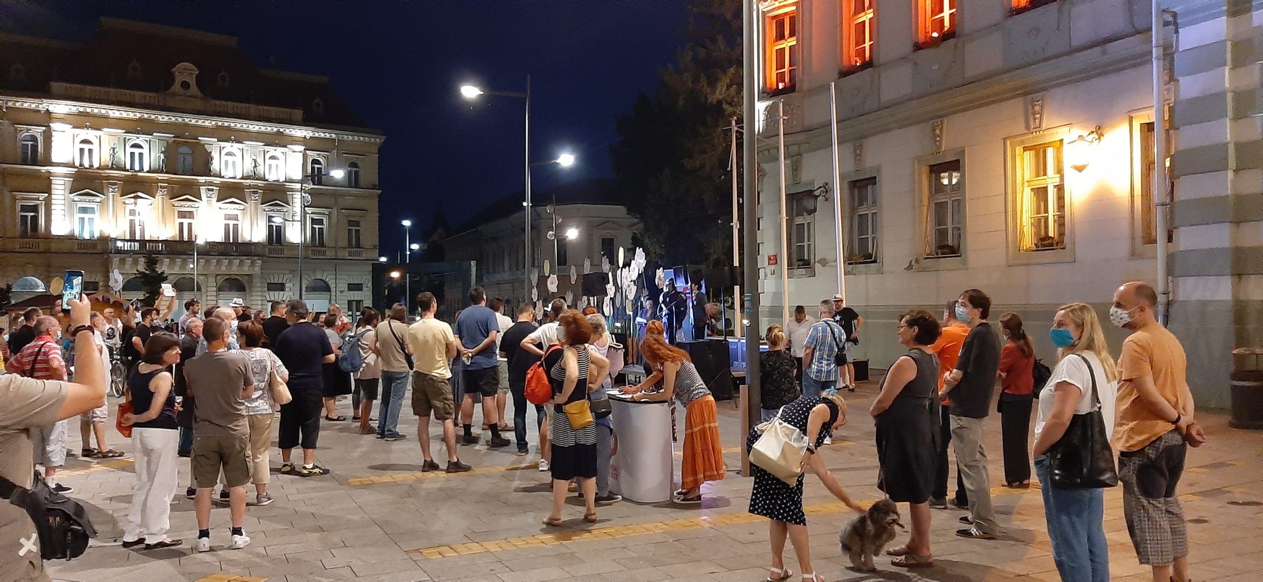 Protest Gađanskog preokreta u Zrenjaninu 1