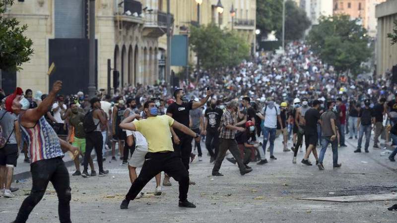 Novi protesti i sukobi demonstranata i policije u Bejrutu 1