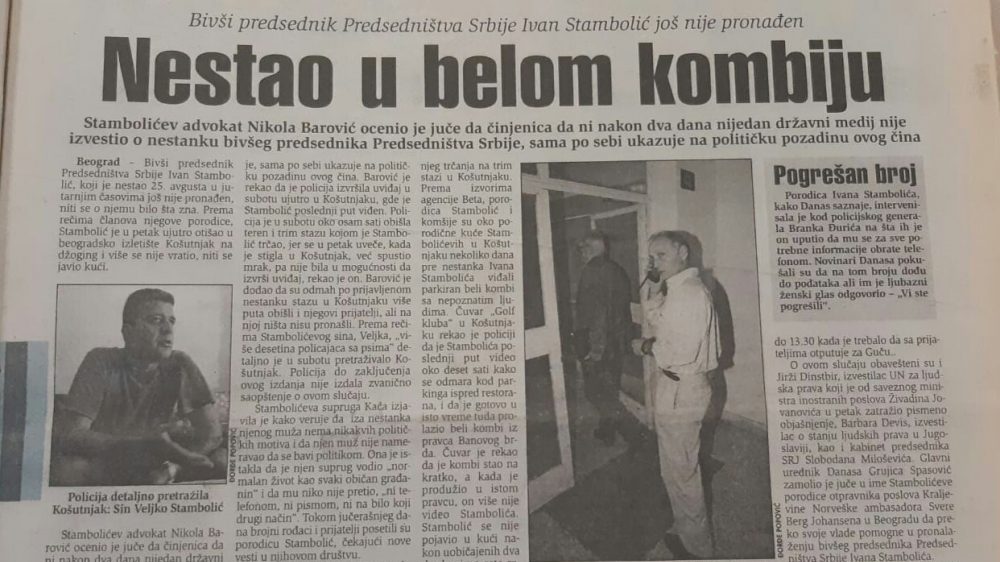 Otišao u Košutnjak da trči i nije se vratio: Kako je pre 22 godine otet i ubijen Ivan Stambolić? 1