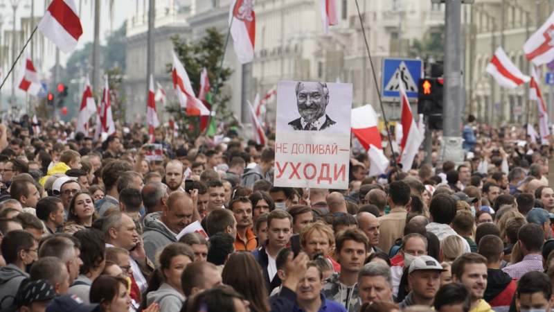 Desetine hiljada građana Belorusije protestuje u Minsku protiv vlasti 2