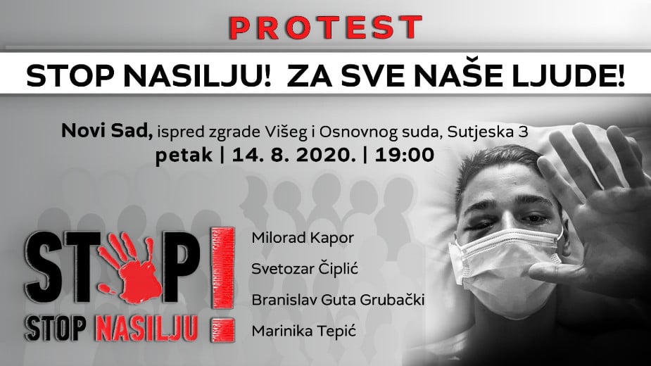 Protest "Stop nasilju! Za sve naše ljude!" 14. avgusta u Novom Sadu 1