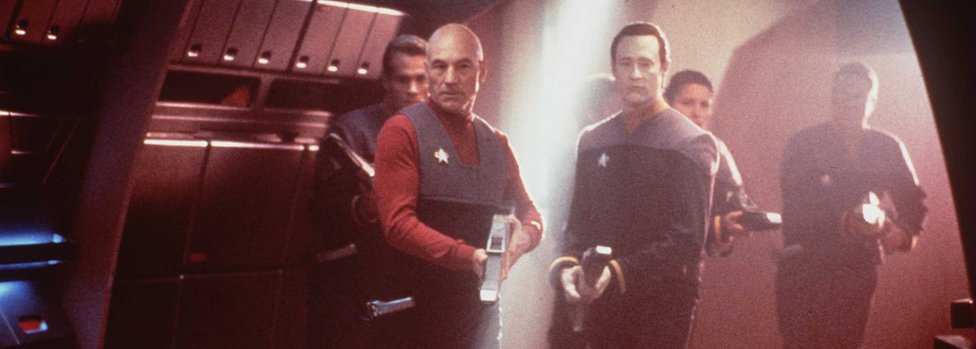 Patrick Stewart stars in the new movie 'Star Trek: First Contact'.