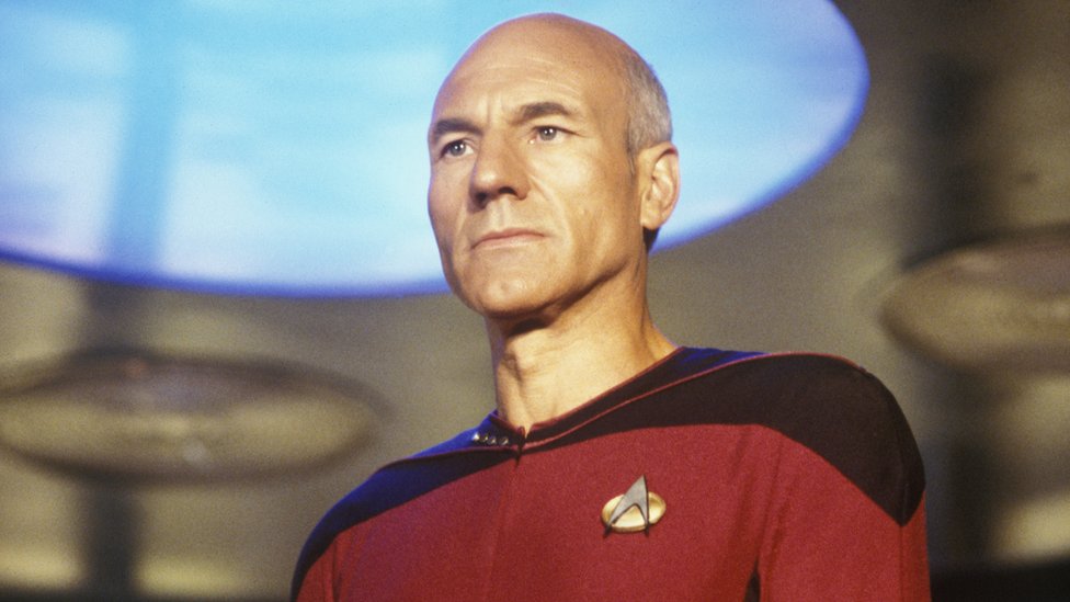 Patrick Stewart, star of TV's Star Trek: The Next Generation