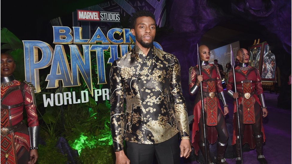Chadwick Boseman at Black Panther premier