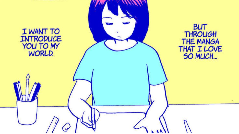 Svetski dan prevencije samoubistva: „Pokušaje da se ubijem pretvorila sam u strip" 1 A "self-portrait" of Kobayashi working