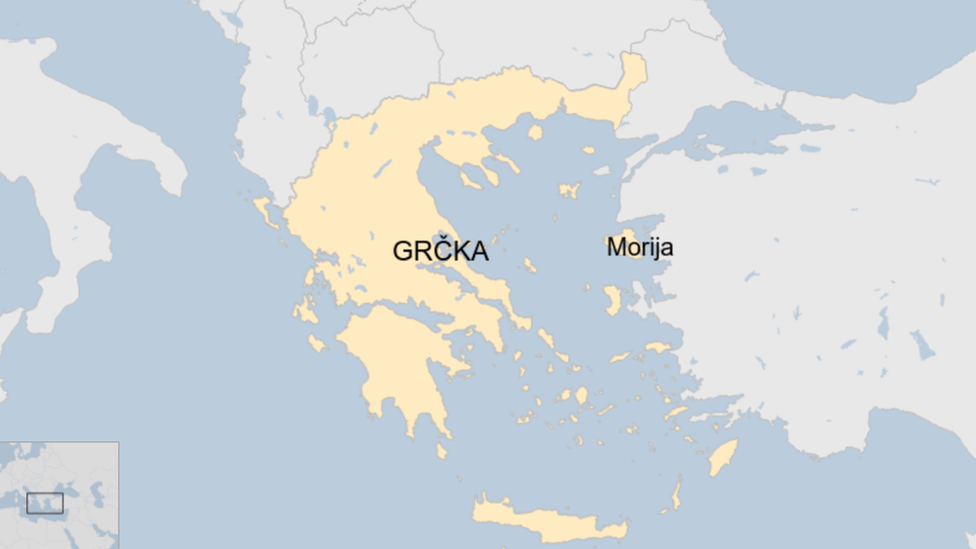 Mapa Grčke
