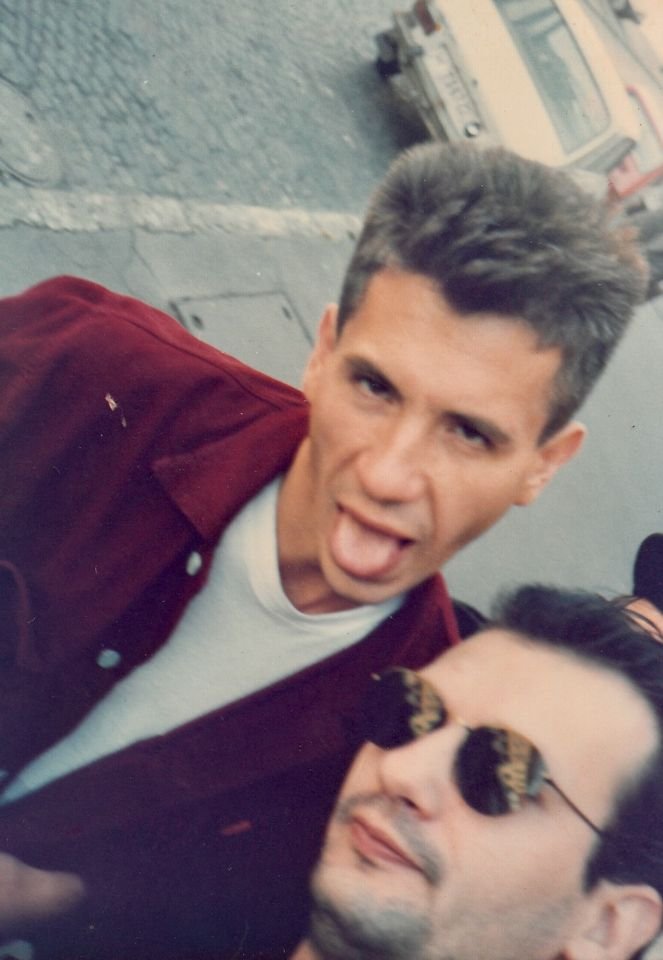 Milan sa Subom u Budimpešti 1990. godine