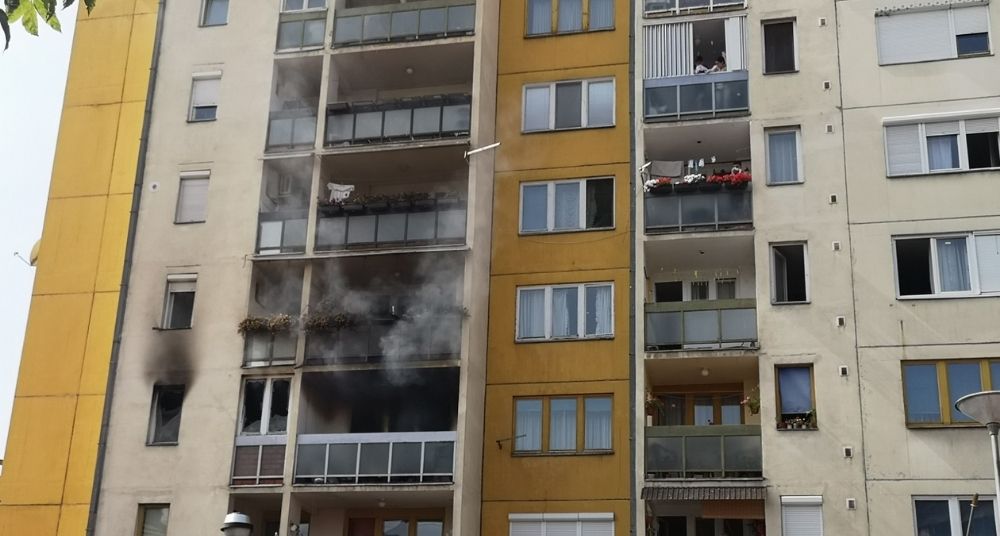 Požar u centru Pirota, povređene dve osobe 1