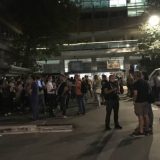 Skup podrške i protest za vreme gostovanja Vučića na RTS-u 12