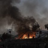 Malo ostalo od grčkog izbegličkog kampa Morija posle drugog požara 1