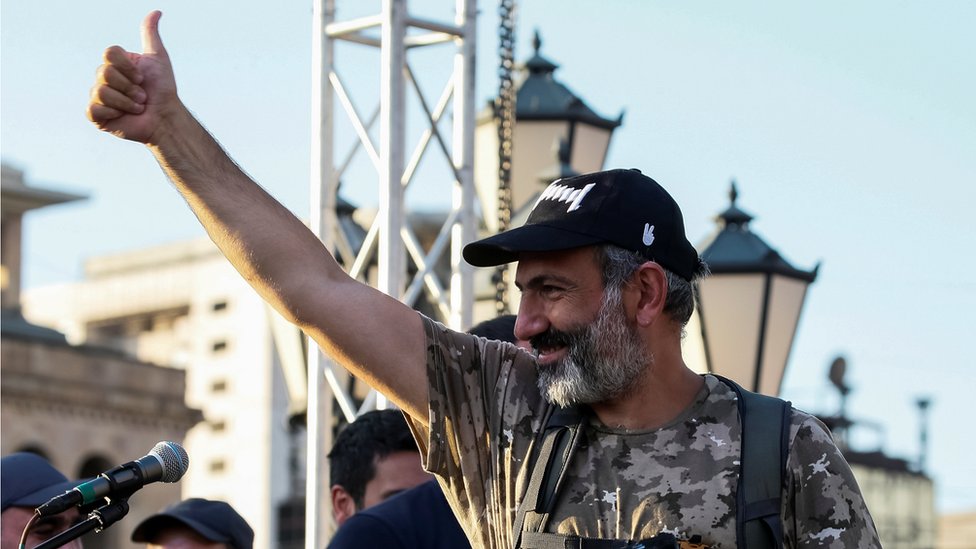 Nikol Pašinяn, protestы v Armenii, maя 2018