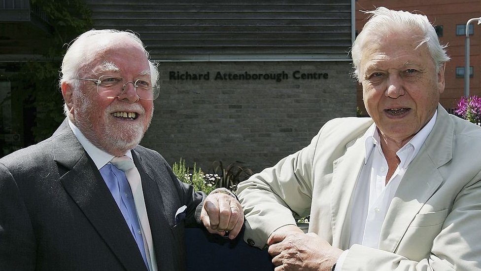 Richard (left) and David Attenborough in 2010