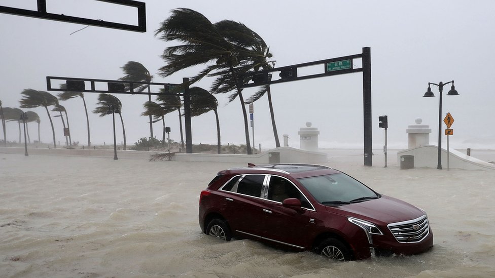 Predsednički izbori u Americi 2020: Šta će rezultati značiti za klimatske promene 1 Hurricane Irma hits Fort Lauderdale, Florida
