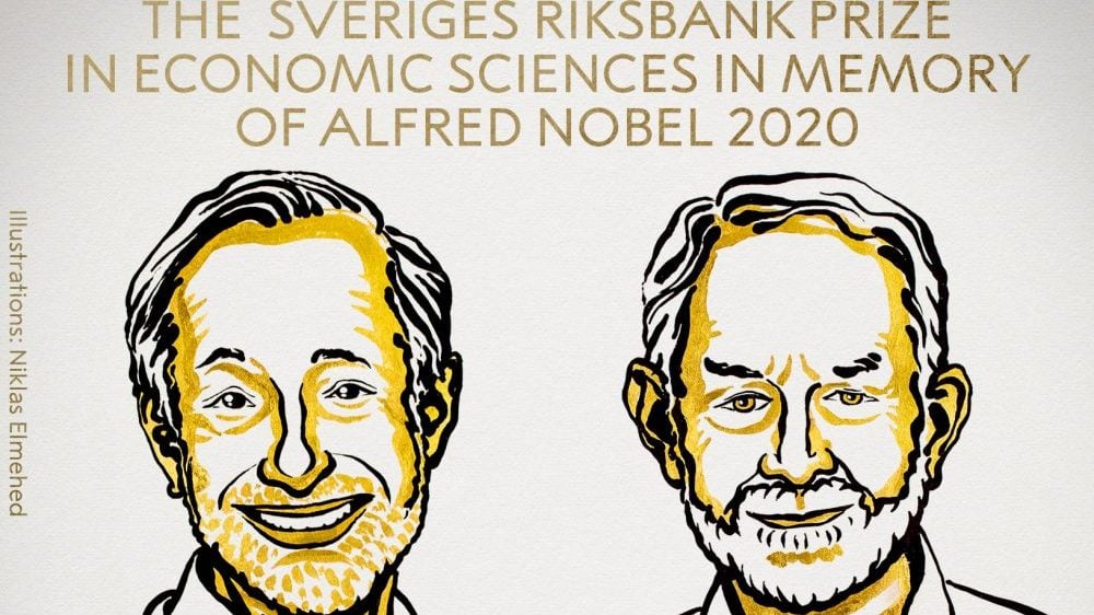 Dobitnici Nobelove nagrade za ekonomiju Pol Milgrom i Robert Vilson 1