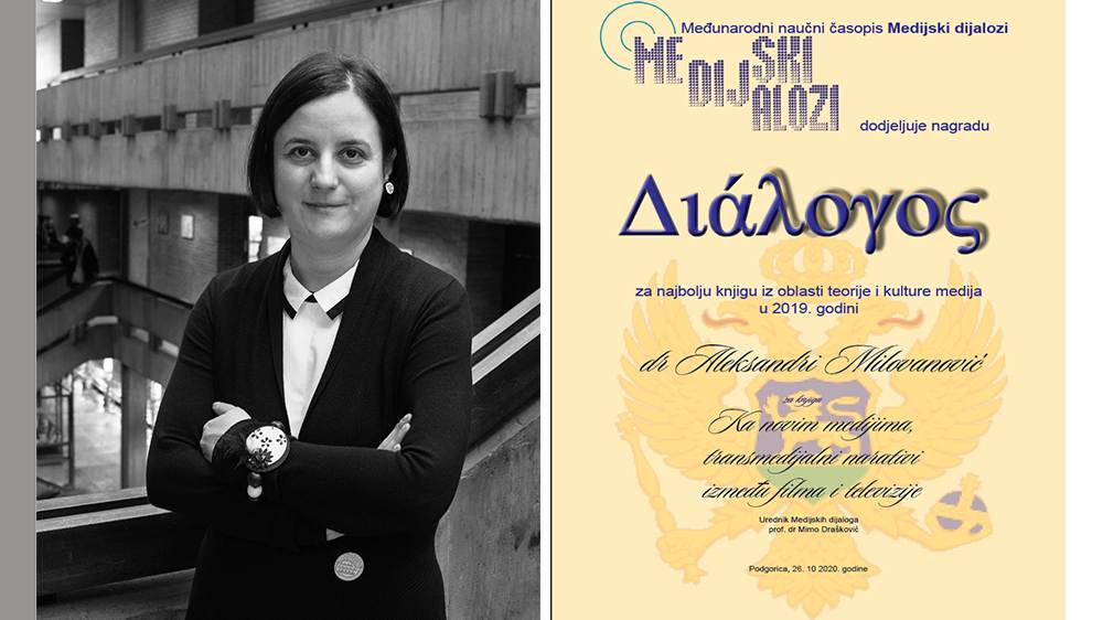 Aleksandra Milovanović dobitnica regionalne nagrade DIALOGOS 1