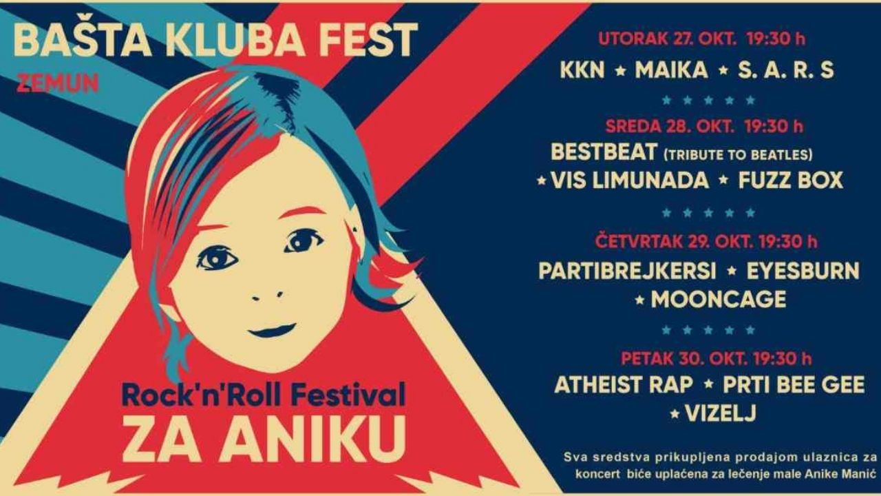 Rok muzičari serijom koncerata prikupljaju sredstva za lečenje male Anike Manić 1