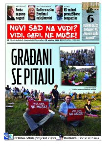 Akcija grupe NVO i opozicije protiv projekta „Novi Sad na vodi“ 2