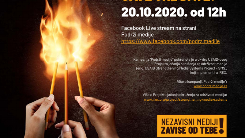 OnLine Talk: "Od koga zavise nezavisni mediji" 20. oktobra 1