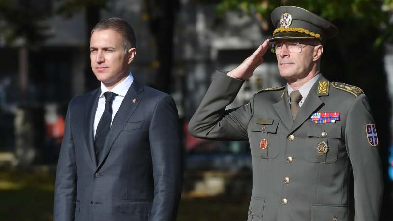 Stefanović prvi put kao ministar odbrane u poseti Generalštabu 1
