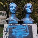 Drugi put oskrnavljen spomenik narodnim herojima, sestrama Baković u Nišu 8