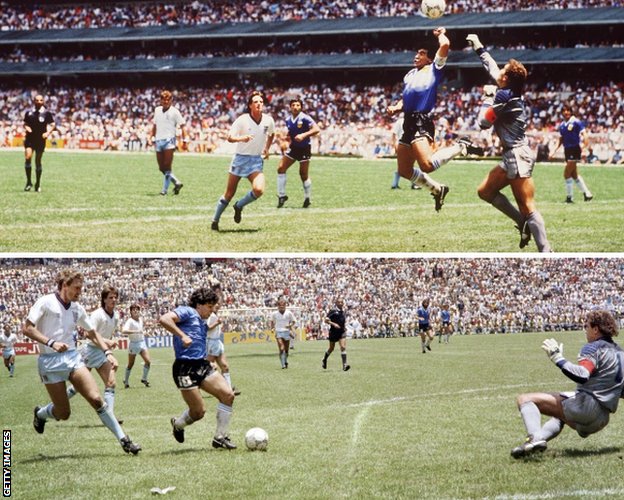 Fudbal i Dijego Maradona: Život argentinske legende u fotografijama 4 Diego Maradona's two goals against England at the 1986 World Cup