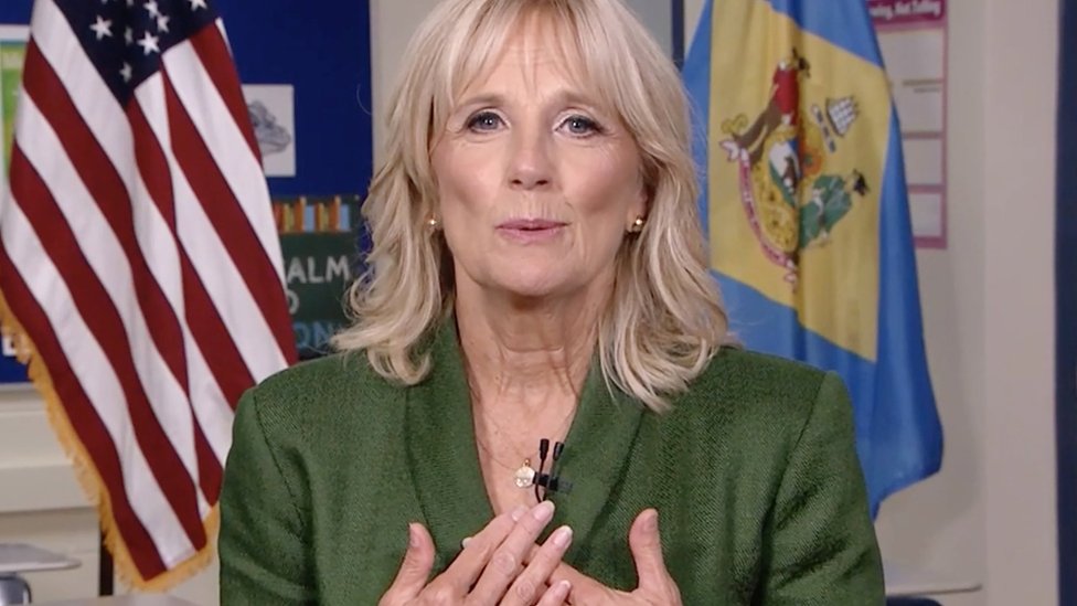 Jill Biden speaks at the Democratic National Convention