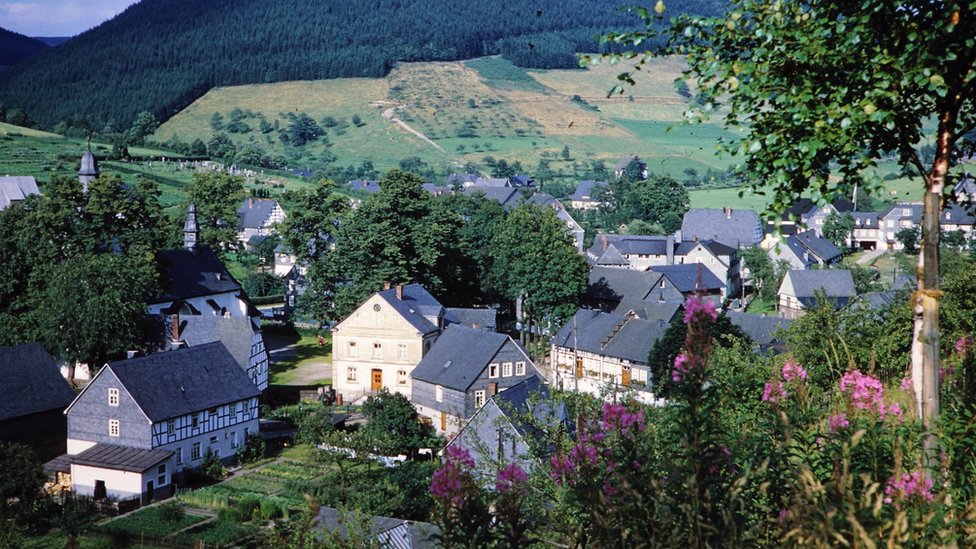 The village of Oberkirchen in Germany