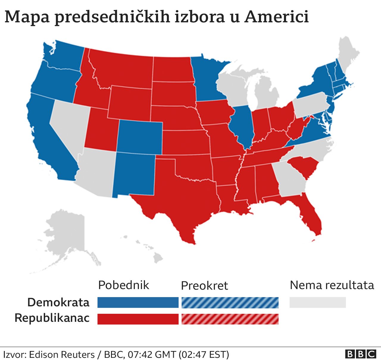 mapa izbori amerika