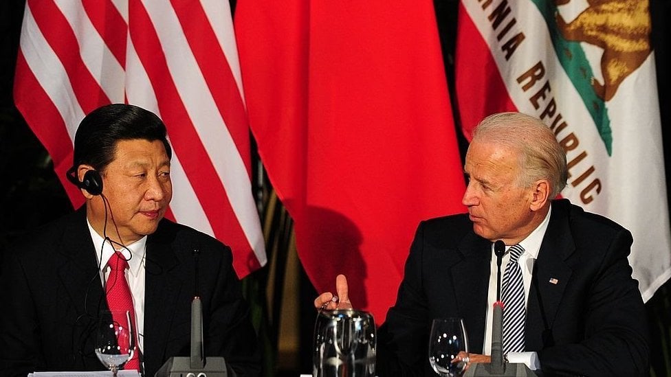 Chinese premier Xi Jinping and Joe Biden