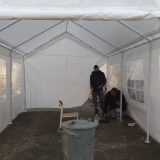 Postavljena mobilna čekaonica ispred kovid ambulante u Tijabari u Pirotu 1