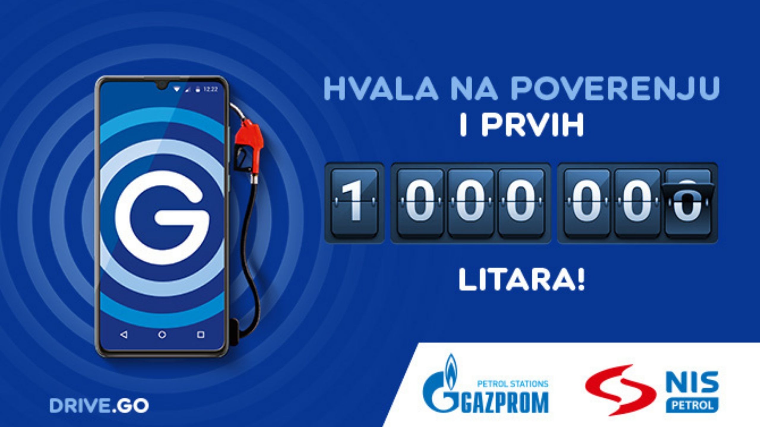 Milion litara goriva uz Drive.Go mobilnu aplikaciju NIS-a 1