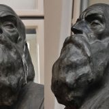 Postavljanje skulpture „Slepi guslar“ u parku Kalemegdan 1