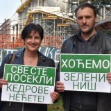 Protest u Nišu zbog gradske odluke o seči drveća na ulazu u firmu Miroslava Miškovića 4