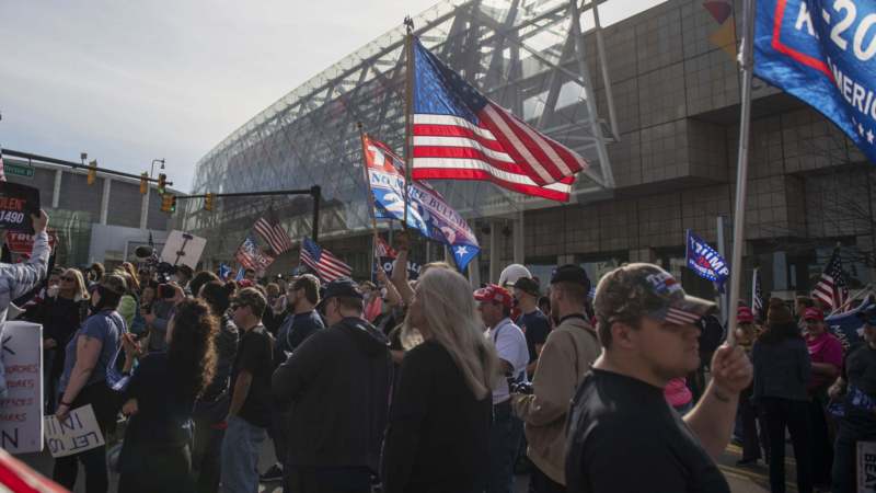 Mali broj protesta Trampovih pristalica (FOTO) 1