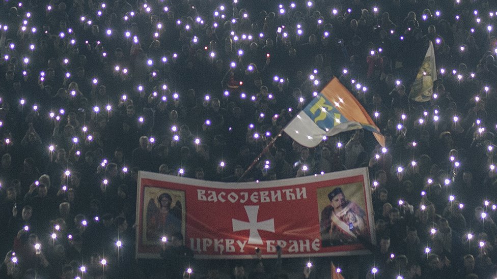 Detalj sa skupa u Podgorici