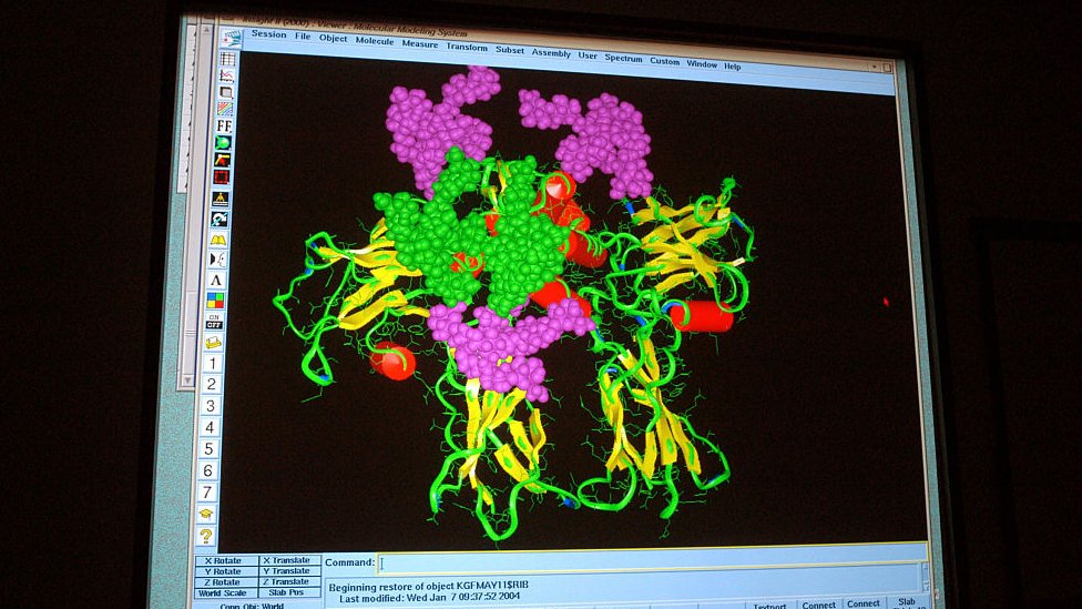 Jedna od najvećih bioloških misterija „uglavnom rešena“ uz pomoć veštačke inteligencije 1 A protein bound to a receptor shown on computer