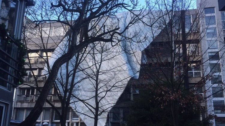 Pao krov sa zgrade FPN (VIDEO) 1