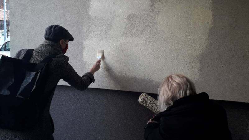 Prekrečen još jedan antisemitski grafit u Novom Sadu 1