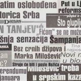 Šta su bile vesti u prvom broju Danasa 2001. godine? 6