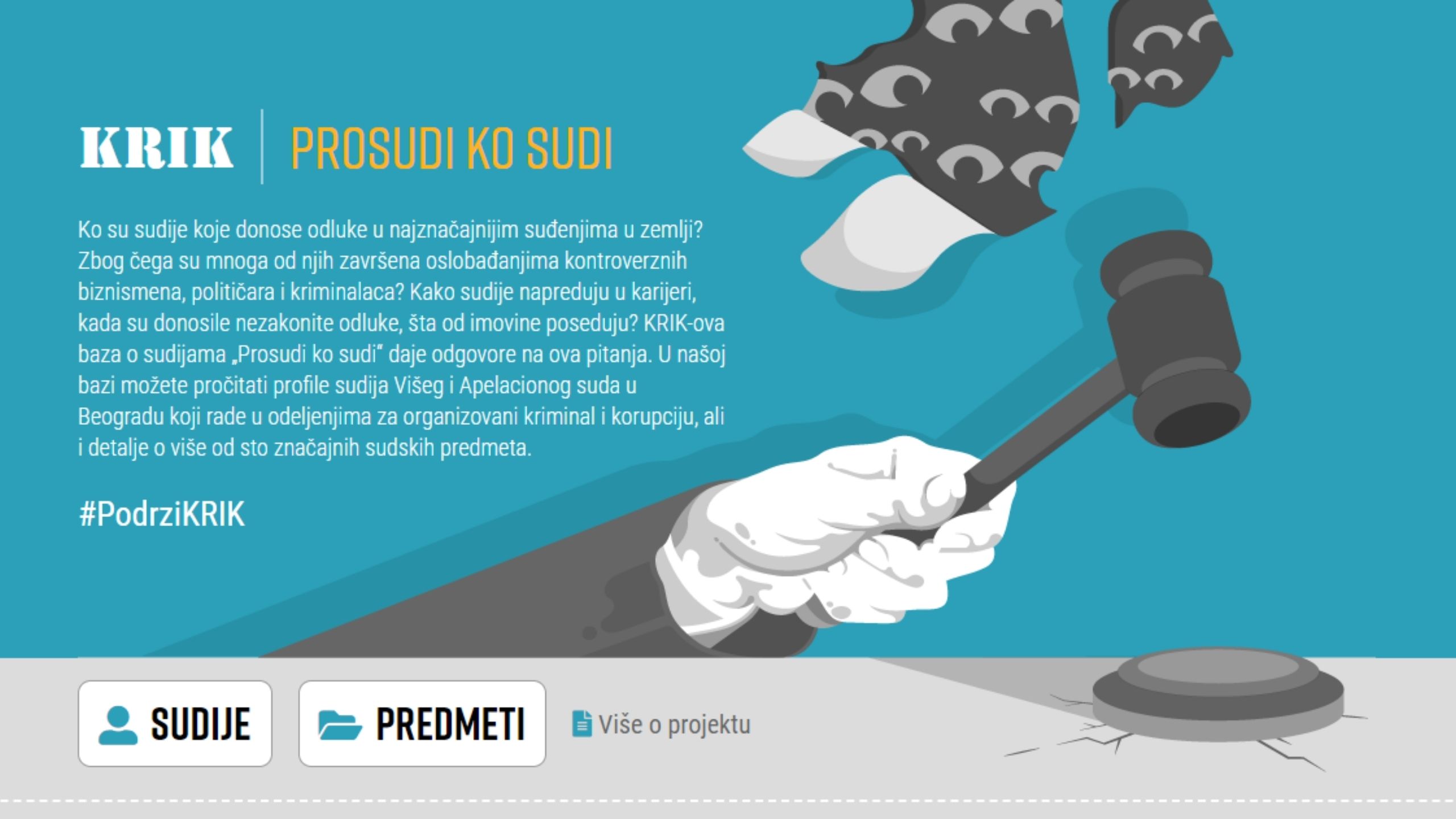 KRIK objavio bazu biografija sudija 1