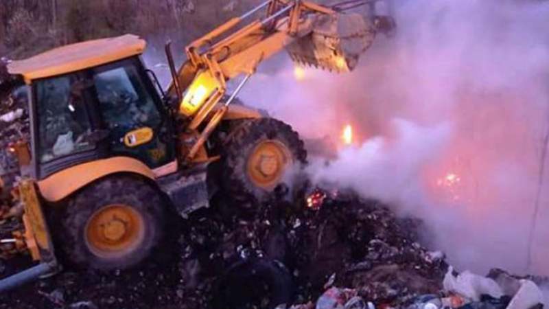 Požar na deponiji u Kučevu 1