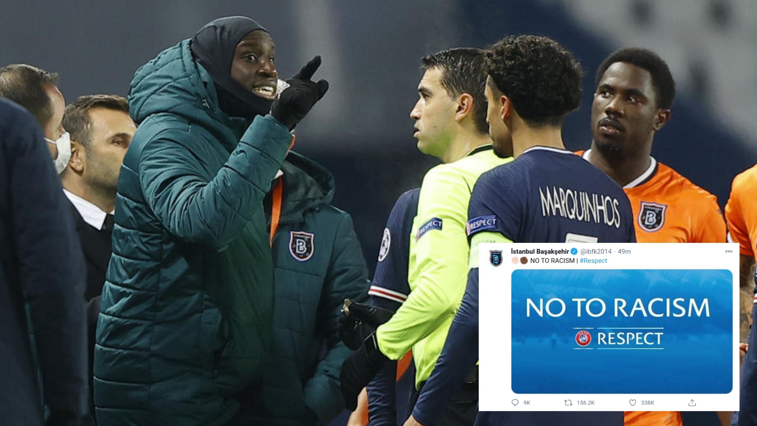 Zbog rasizma prekinuta utakmica Pari Sen Žermena i Bašakšehira (VIDEO) 1