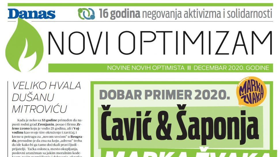 Novi optimizam - 16 godina negovanja optimizma i solidarnosti (PDF) 1