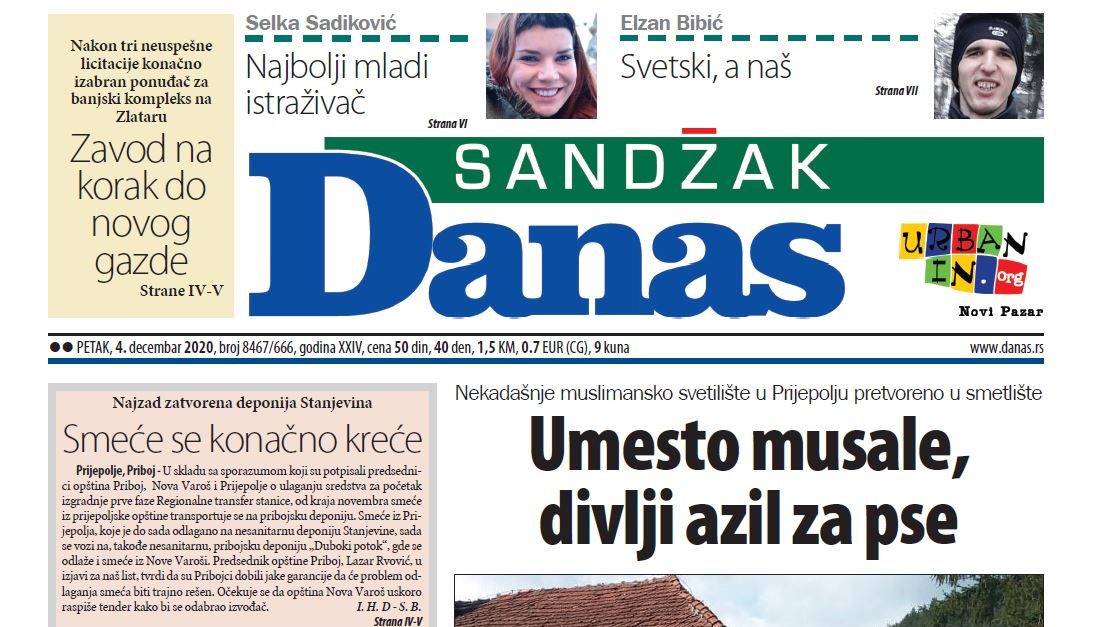 Sandžak Danas - 4. decembar 2020. (PDF) 1