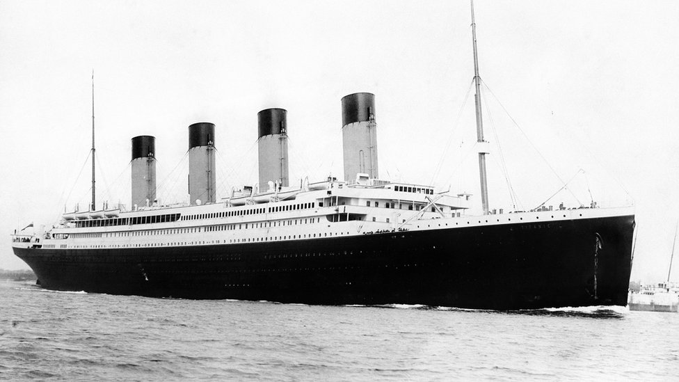 "Titanik" otplыvaet iz Sautgemptona, 10 aprelя 1912 goda