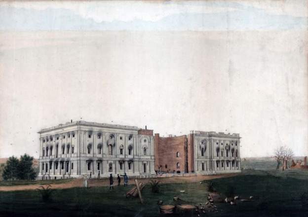 The ruins of the Capitol following the British attack